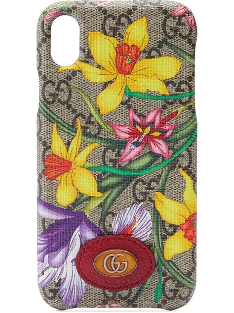 gucci flower iphone x case|wholesale Gucci iPhone case.